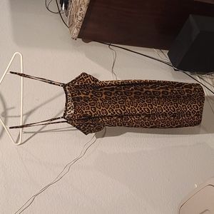 Leopard print dress